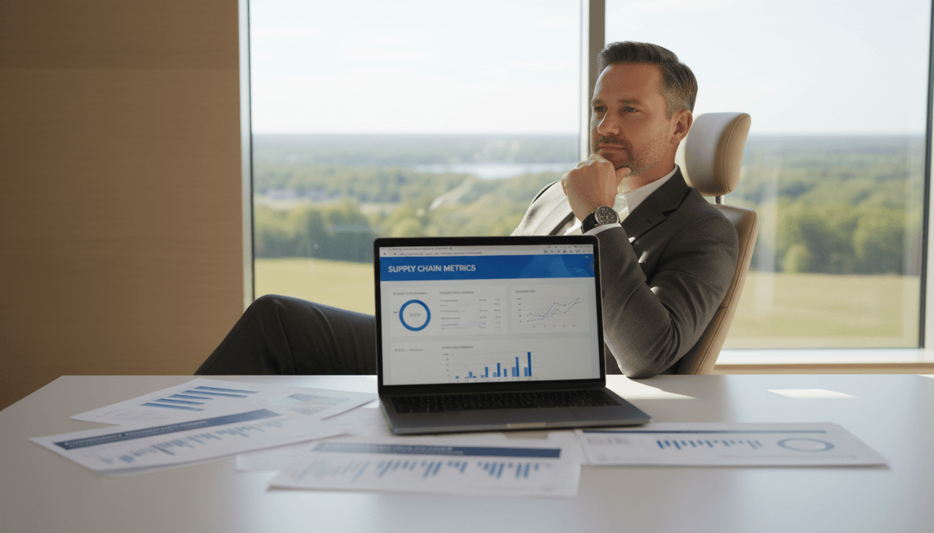 Automotive supply chain consultant analyzing profitability metrics and strategic data
